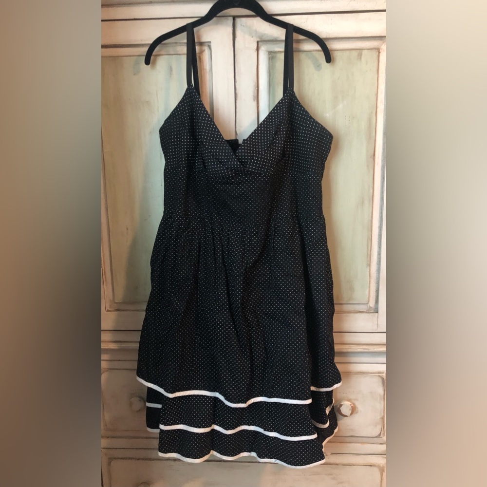 Torrid black dot rockabilly dress